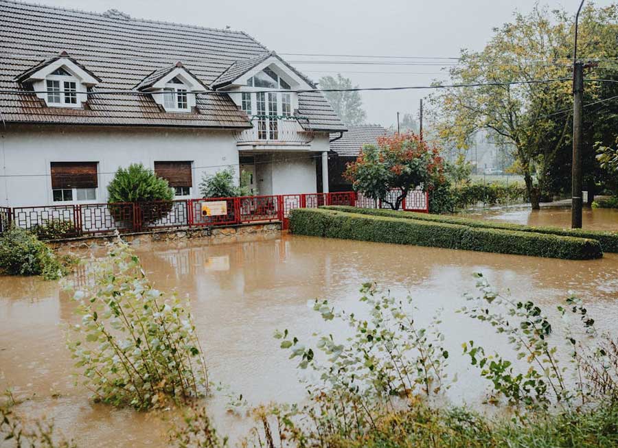 Flooded home