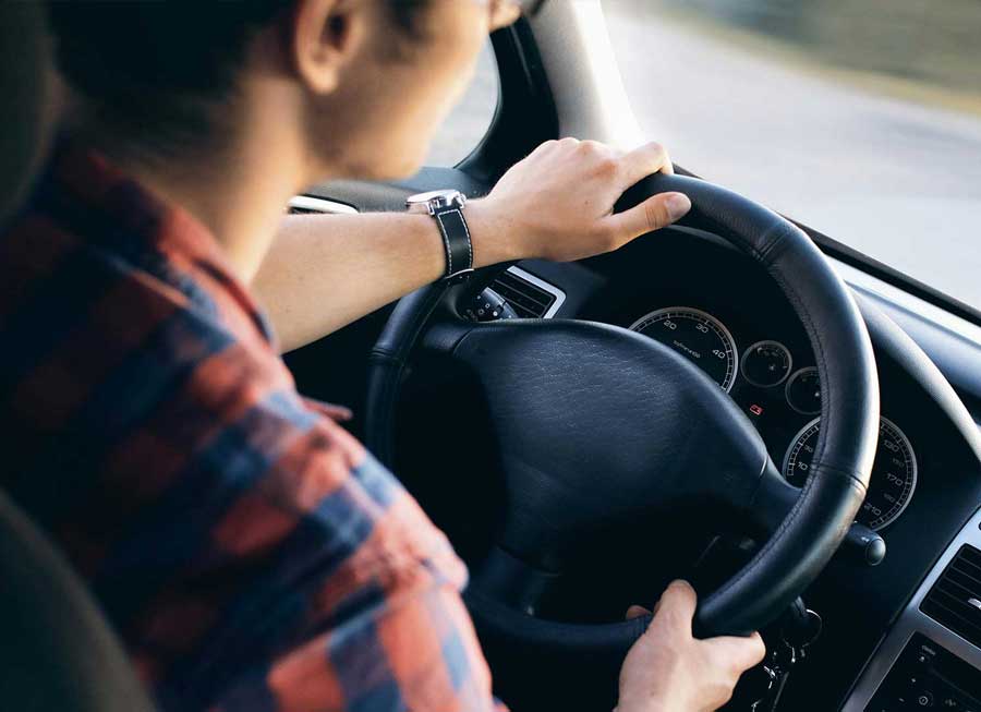 Person Driving Car